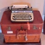 vintage suitcase typewriter