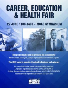 MCAS Career Education Health Fair flyer