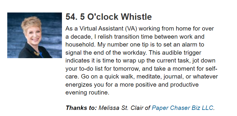 Carol Roth blog 5 o'clock whistle screenshot