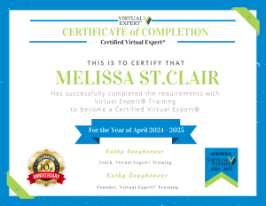 Certified Virtual Expert 2024 certificate